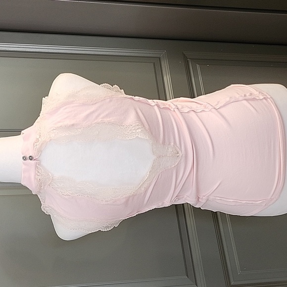 FREE PEOPLE  LACE OPEN BACK RIBBED KNIT TANK SIZE MEDIUM - Picture 4 of 8